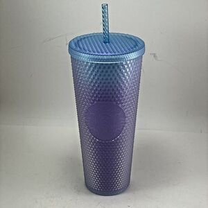 Starbucks 2024 Studded Ombre Tumbler 24oz Blue And Purple Cold Cup New